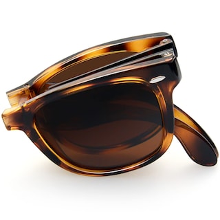 Foto 1 | Foto 1 | Gafas de Sol Joopin Leopard Cuadradas Plegables Marrones Polarizadas - Venta Internacional