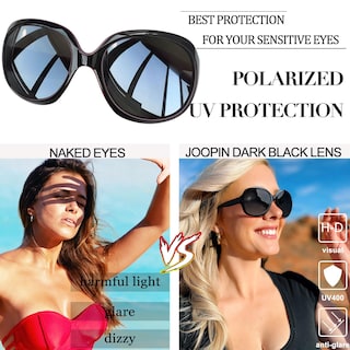 Foto 3 | Foto 3 | Gafas De Sol Joopin Jackie Butterfly Polarized Black Purple - Venta Internacional