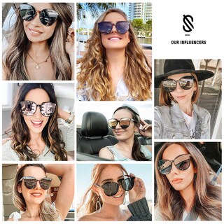 Foto 3 | Foto 3 | Gafas de Sol Sojos Fashion Round SJ2057 Negros Unisex - Venta Internacional