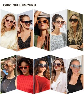 Foto 2 | Foto 2 | Lentes de Sol Sojos Vintage Oversized Square - Venta Internacional