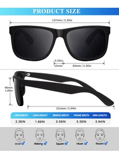 Foto 5 | Foto 5 | Gafas de Sol Kaliyadi Protección Uv400 Polarizadas 3 Piezas - Venta Internacional