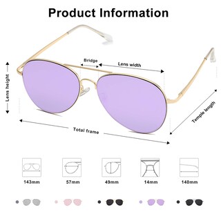 Foto 3 | Foto 3 | Gafas de Sol Sojos Classic Aviator Sj1030 - Venta Internacional