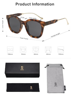 Foto 5 | Foto 5 | Gafas de Sol Sojos Classic Square Polarized UV400 - Venta Internacional