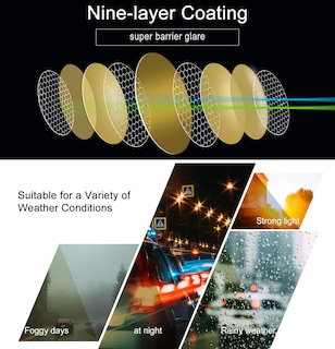 Foto 3 | Foto 3 | Gafas de Visión Nocturna Joopin Trendy con Marco Cuadrado Uv400 - Venta Internacional