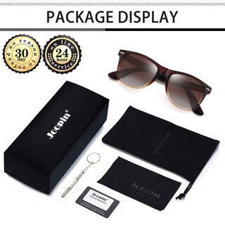 Foto 5 | Foto 5 | Gafas de Sol Joopin Cuadradas Marrón Degradado Polarizadas - Venta Internacional