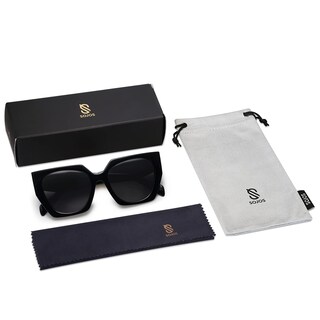 Foto 5 | Foto 5 | Gafas de Sol Sojos Polarizadas Cateye Negras para Mujer - Venta Internacional