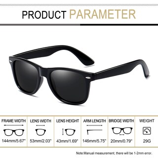 Foto 5 | Foto 5 | Gafas de Sol Joopin Trendy Square Vintage Oversized UV400 1 Par - Venta Internacional
