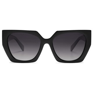 Foto 1 | Foto 1 | Gafas de Sol Sojos Retro Square Cateye Polarizados Negras para Mujer - Venta Internacional