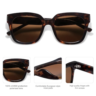 Foto 6 | Foto 6 | Gafas De Sol Sojos Sj2149 Polarizadas Y Modernas Cuadradas Para Mujer/hombre - Venta Internacional.