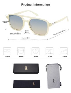 Foto 5 | Foto 5 | Gafas de Sol Sojos Retro Aviator Sj2202 para Mujer Y Hombre - Venta Internacional