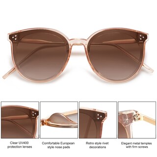 Foto 4 | Foto 4 | Gafas de Sol Sojos Classic Oversized Round Sj2068 Unisex - Venta Internacional