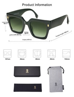 Foto 4 | Foto 4 | Gafas de Sol Sojos Vintage Oversized Square Sj2194 para Mujer - Venta Internacional