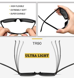 Foto 3 | Foto 3 | Gafas de Sol Joopin Square Polarized Uv400 Tr90 Black - Venta Internacional