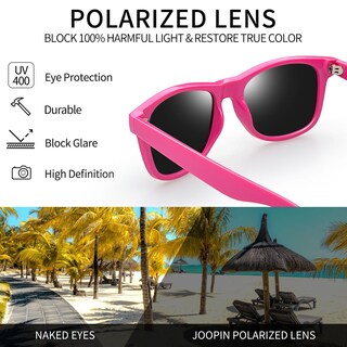 Foto 3 | Foto 3 | Gafas de Sol Joopin Square Polarized Uv400 Protection Rosa - Venta Internacional