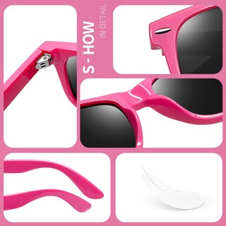 Foto 5 | Foto 5 | Gafas de Sol Joopin Square Polarized Uv400 Protection Rosa - Venta Internacional
