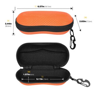 Foto 5 | Foto 5 | Funda Para Gafas De Sol Moko Eva, Carcasa Semirrígida, Naranja, Unisex - Venta Internacional.