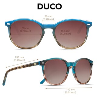 Foto 3 | Foto 3 | Gafas De Sol Duco Retro Round Uv400 Polarizadas Para Mujer Y Hombre - Venta Internacional.