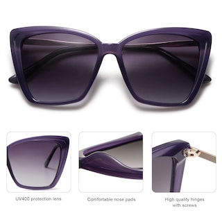 Foto 4 | Foto 4 | Gafas De Sol Sojos Sj2206, Modernas, Polarizadas, Para Mujer, Montura Morada - Venta Internacional.