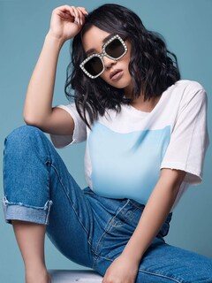 Foto 5 | Foto 5 | Gafas De Sol Frienda Para Mujer, Grandes, Cuadradas, Retro, Negras - Venta Internacional.