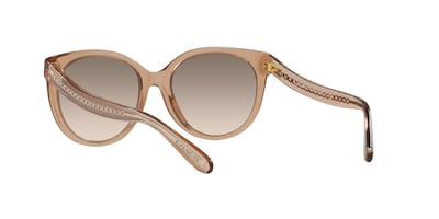 Foto 6 | Foto 6 | Lente De Sol Coach 0hc8321 Color Degradado Gris Marrón Claro Forma Redonda