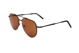 Gafas De Sol Ferragamo Sf 226 S Con Lente Negro/marrón Rutenio Oscuro - Venta Internacional.