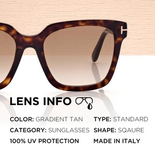 Foto 4 | Foto 4 | Gafas De Sol Tom Ford Ft0952 Selby Con Forma Cuadrada De 55 Mm - Venta Internacional.