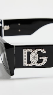Foto 4 | Foto 4 | Gafas De Sol Dolce & Gabbana Rectangulares Estrechas Negro/gris Oscuro - Venta Internacional.