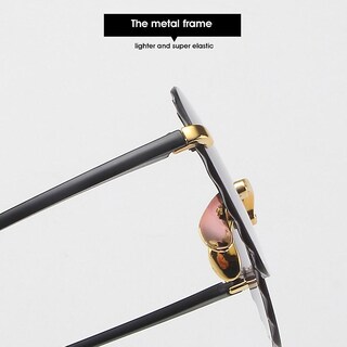 Foto 4 | Foto 4 | Gafas De Sol Huoguo Unisex En Forma De Corazón Sin Marco A La Moda - Venta Internacional.