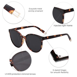 Foto 4 | Foto 4 | Gafas De Sol Sojos Oversized Round Uv400 Para Mujer Y Hombre - Venta Internacional.