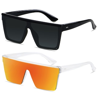 Foto 1 | Foto 1 | Gafas De Sol Lyzoit Cuadradas De Gran Tamaño Sin Montura Uv400 Para Mujeres Y Hombres - Venta Internacional.