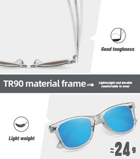 Foto 5 | Foto 5 | Gafas De Sol Meetsun Classic Retro Square Polarizadas Uv400 - Venta Internacional.