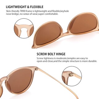 Foto 5 | Foto 5 | Gafas De Sol Chbp Polarizadas Con Protección Uv400  Lente Redonda Retro - Venta Internacional.