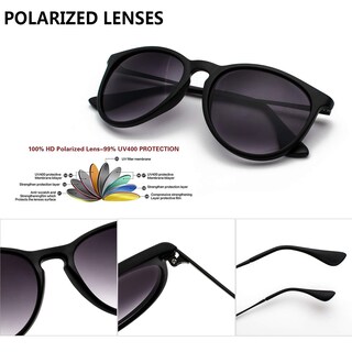 Foto 5 | Foto 5 | Gafas De Sol Chbp Polarizadas Con Protección Uv400 Lente Redonda Retro - Venta Internacional.