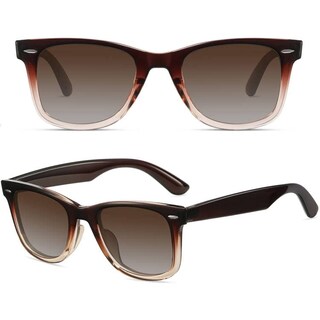 Foto 3 | Foto 3 | Gafas De Sol Meetsun Classic Retro Cuadradas Polarizadas Marrón Mujer - Venta Internacional.