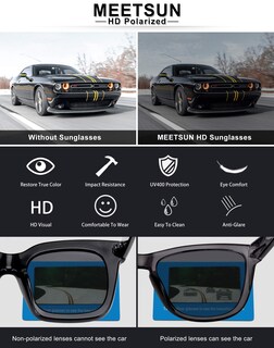 Foto 6 | Foto 6 | Gafas De Sol Meetsun Classic Retro Style Uv400 Polarizadas Rosa - Venta Internacional.