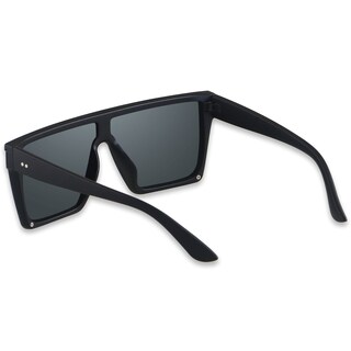 Foto 2 | Foto 2 | Gafas De Sol Lyzoit Square Oversized Shield Uv400 Negro Mate Paquete De 2 - Venta Internacional.
