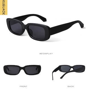 Foto 6 | Foto 6 | Gafas De Sol Kuguaok Retro Rectangulares Uv400 Para Mujer Y Hombre Paquete De 3 - Venta Internacional.