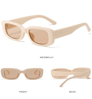 Foto 5 | Foto 5 | Gafas De Sol Kuguaok Retro Rectangulares Uv400 Para Mujer Y Hombre Paquete De 4 - Venta Internacional.