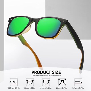 Foto 4 | Foto 4 | Gafas De Sol Meetsun Classic Retro Square Polarizadas Uv400 - Venta Internacional.