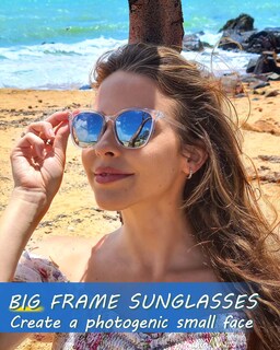 Foto 2 | Foto 2 | Gafas De Sol Myiaur Polarizadas Cuadradas Con Espejo Para Mujer - Venta Internacional.