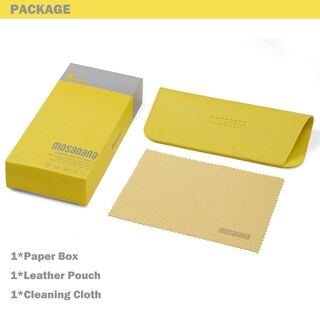 Foto 6 | Foto 6 | Gafas De Sol Mosanana Trendy Rectangle Creamy White Para Mujer Y Hombre - Venta Internacional.