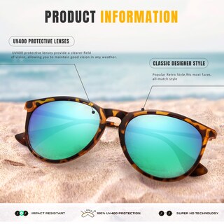 Foto 4 | Foto 4 | Gafas De Sol Chbp Polarizadas Con Protección Uv400 Retro Redondas - Venta Internacional.