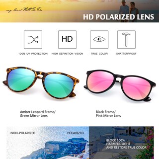 Foto 2 | Foto 2 | Gafas De Sol Chbp Polarizadas Con Protección Uv400  Lente Redonda Retro - Venta Internacional.