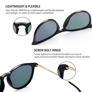 Foto 3 | Foto 3 | Gafas De Sol Chbp Polarizadas Con Protección Uv400  Lente Redonda Retro - Venta Internacional.