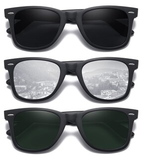 Foto 1 | Foto 1 | Gafas De Sol Meetsun Retro Polarizadas 100% Protección Uv (paquete De 3) - Venta Internacional.