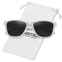 Gafas De Sol Meetsun Polarizadas Para Mujer Y Hombre Marco Blanco/gris - Venta Internacional.