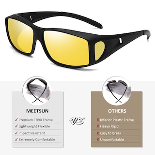 Foto 5 | Foto 5 | Gafas De Sol Fit Over Glasses Meetsun Z1 Polarizadas Uv400 - Venta Internacional.