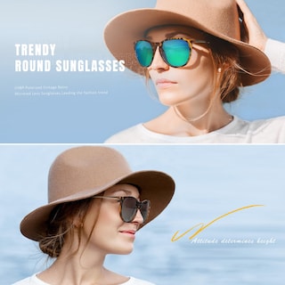 Foto 6 | Foto 6 | Gafas De Sol Chbp Polarized Trendy 2024 Vintage Retro Con Lentes Redondas - Venta Internacional.