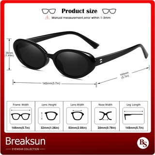 Foto 7 | Foto 7 | Gafas De Sol Breaksun Retro Oval 90s Vintage Para Mujer Y Hombre - Venta Internacional.