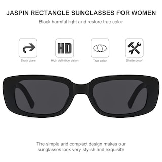 Foto 5 | Foto 5 | Gafas De Sol Jaspin Rectangle Y2k Retro 90s Uv400 Para Mujeres Y Hombres - Venta Internacional.